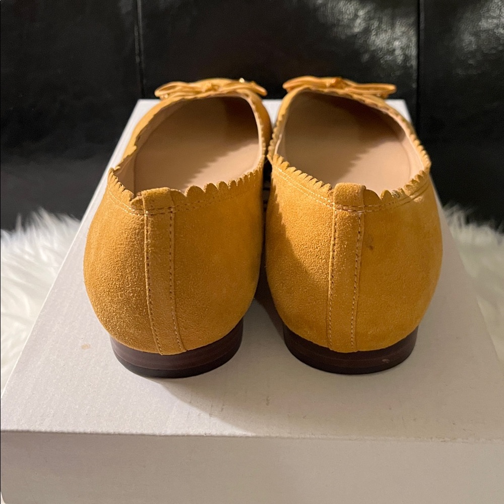 Ralph Lauren Mustard Yellow Flats - Picture 8 of 8